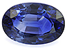 Sapphire Single Oval Slightly included
