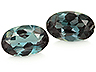 Alexandrite Pair Oval Eye clean to Slightly included