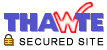 All Transactions secure by Thawte certificate - click here to validate