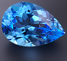 High quality precious topaz gems