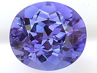 Tanzanite & diamond cluster ring
