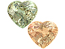 Alexandrite Single Heart Slightly included