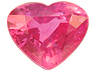 Sapphire Single Heart Slightly included