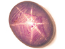Ruby Single Oval Translucent