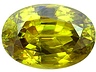 Sphene Single Oval Slightly included