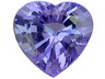 Tanzanite Single Heart Eye clean