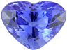 Tanzanite Single Heart Slightly included