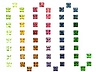 Rainbow Suite Mixed Lot Square Eye clean to Slightly included
