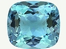 Aquamarine Single Cushion Eye clean