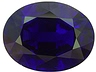 Sapphire Single Oval Eye clean
