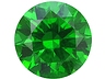 Demantoid Single Round Eye clean to Slightly included