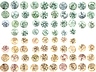 Alexandrite Mixed Lot Round Slightly to Heavily included