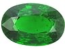 Tsavorite Single Oval Moderately included