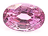 Sapphire  Oval Moderately included