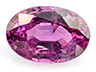 Sapphire  Oval Moderately included