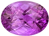 Amethyst Single Oval Moderately included