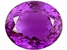 Amethyst Single Oval Eye clean to Slightly included