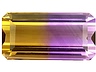 Ametrine Single Octagon Eye clean