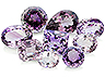 Amethyst  Mixed shapes Eye clean to Slightly included