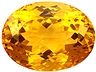 Citrine Single Oval Eye clean