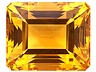 Citrine Single Octagon Eye clean