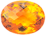 Citrine Single Oval Eye clean