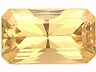 Hessonite Single Octagon Slightly included