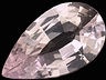 Morganite Single Pear Slightly included