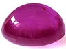 Ruby  Oval Moderately included