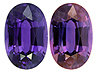 Color Change Sapphire Single Oval Eye clean