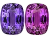 Color Change Sapphire Single Cushion Eye clean to Slightly included