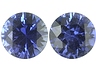 Sapphire Pair Round Eye clean to Slightly included