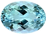 Topaz Single Oval Eye clean to Slightly included
