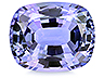 Tanzanite Single Cushion Eye clean