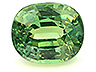 Demantoid Single Oval Slightly to Moderately included