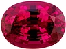 Rhodolite Single Oval Eye clean
