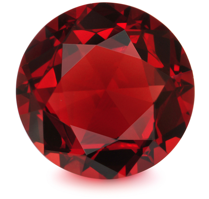 Natural Almandite Garnet round weighing 4.61 cts, from  Africa.