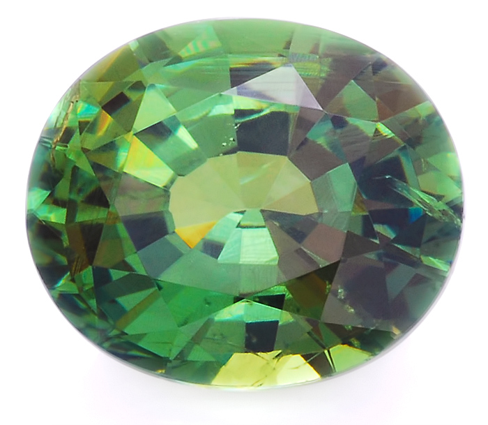 Natural Demantoid Garnet oval weighing 2.270 cts, from Namibia.