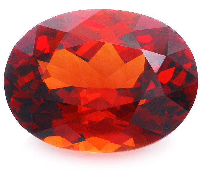 Spessartite Garnet oval weighing 5.41 cts, from East Africa.