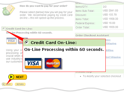 Select your payment method