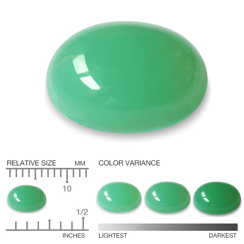 Calibrated Chrysoprase YCP140aa