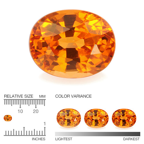 Calibrated Spessartite SE10587aa