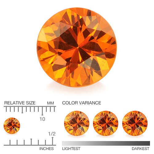 Calibrated Spessartite SE10596aa