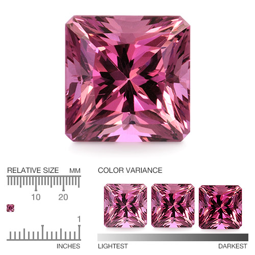 Calibrated Rhodolite XRH501aa