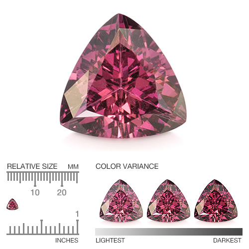 Calibrated Rhodolite XRH955aa