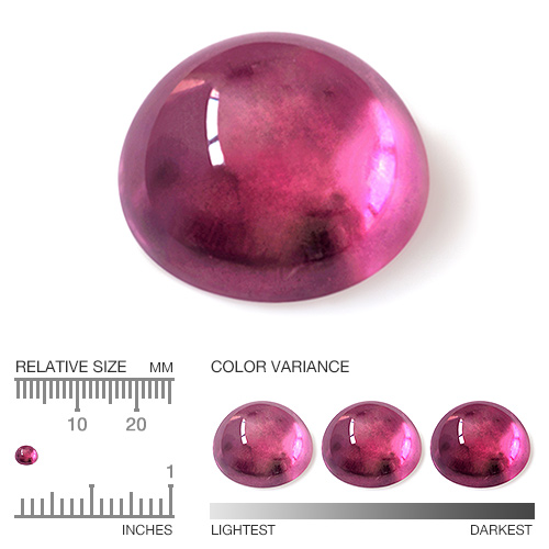 Calibrated Rhodolite XRHB602aa