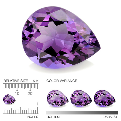 Calibrated Amethyst YAM235aa