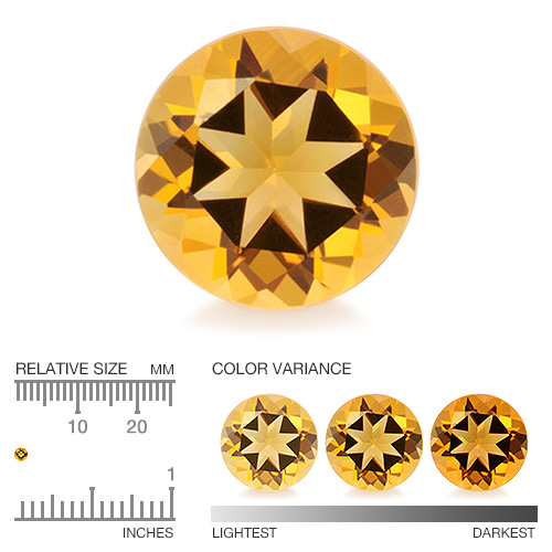 Calibrated Citrine YCI112aa