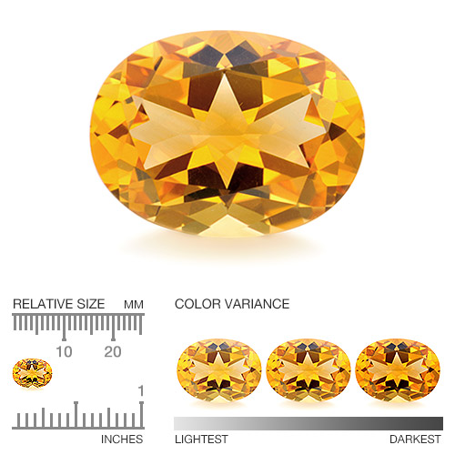 Calibrated Citrine YCI132aa