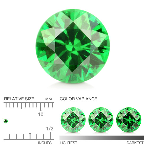 Calibrated Tsavorite YGG363aa